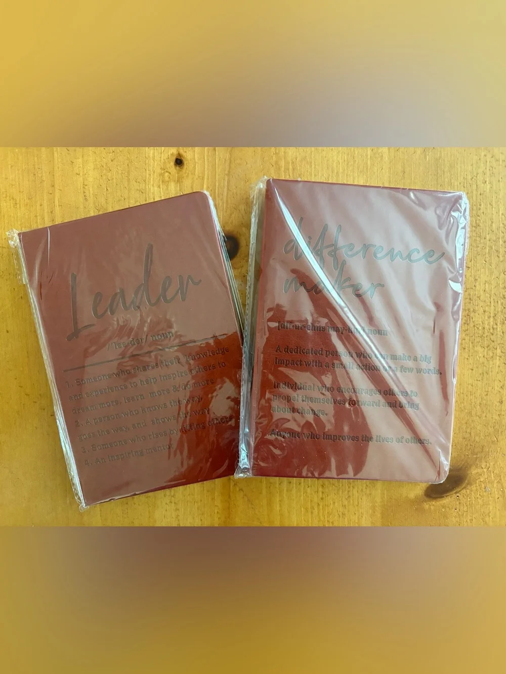 Source Unknown Red Leader & Difference Maker Hardcover Journals